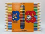 克麗 COLLEEN 785-36 雙頭木顏色筆(18支/36色)