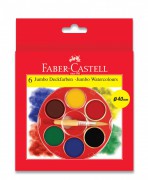 Faber-Castell 125007 6色珍寶水彩顏料盒