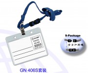 GLOBE GN406S 軟膠牌連安全扣掛繩 (橫)