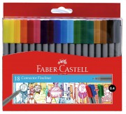 Faber-Castell 555818 18色幼線水筆(0.4mm)