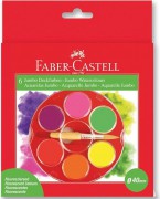 Faber-Castell 125006 6色珍寶螢光水彩顏料盒